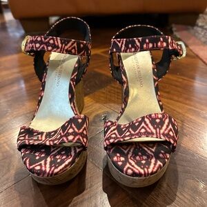 Christian Siriano canvas wedge